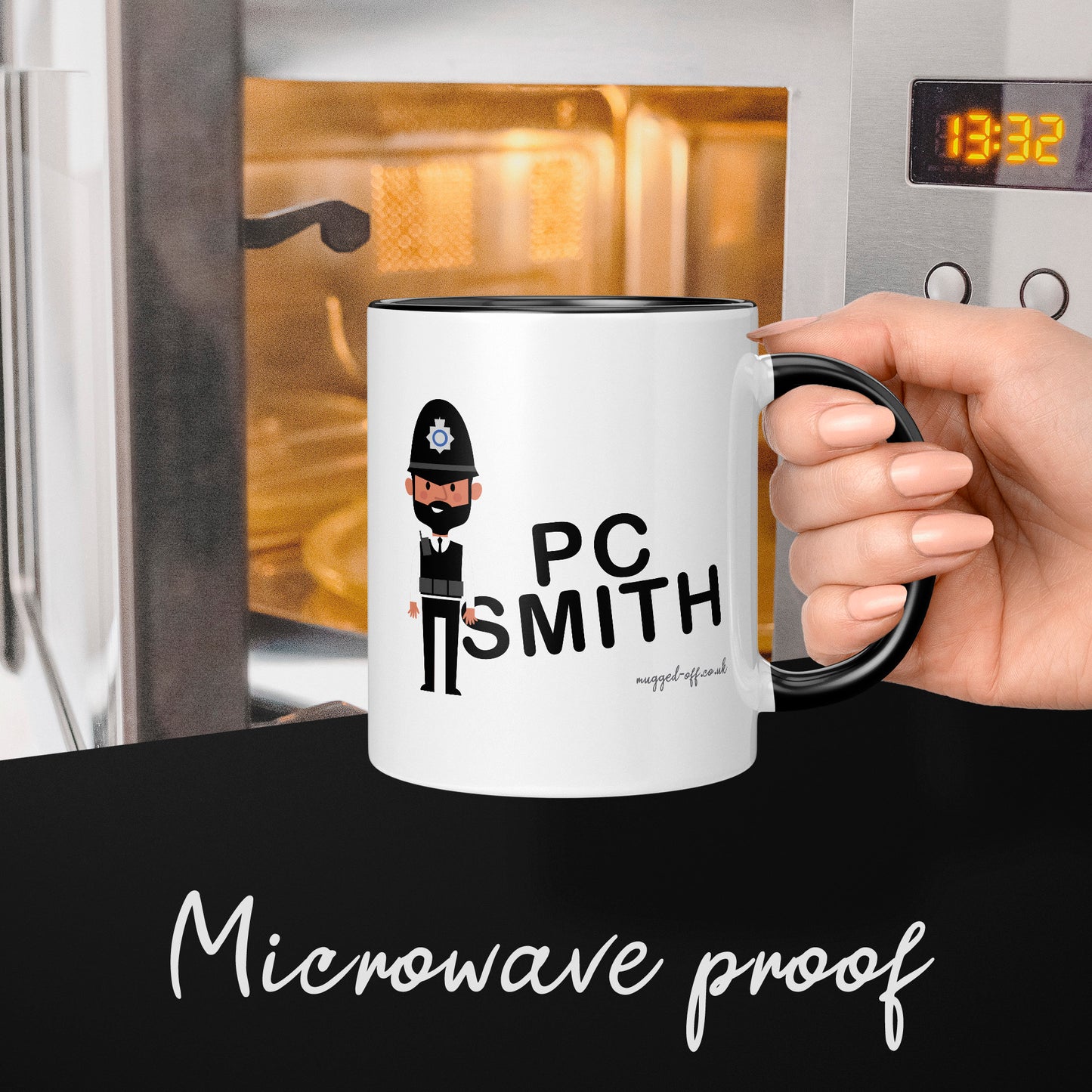 Personalised Policeman Mug Any Name Any Rank Great Gift For Male Police Officer