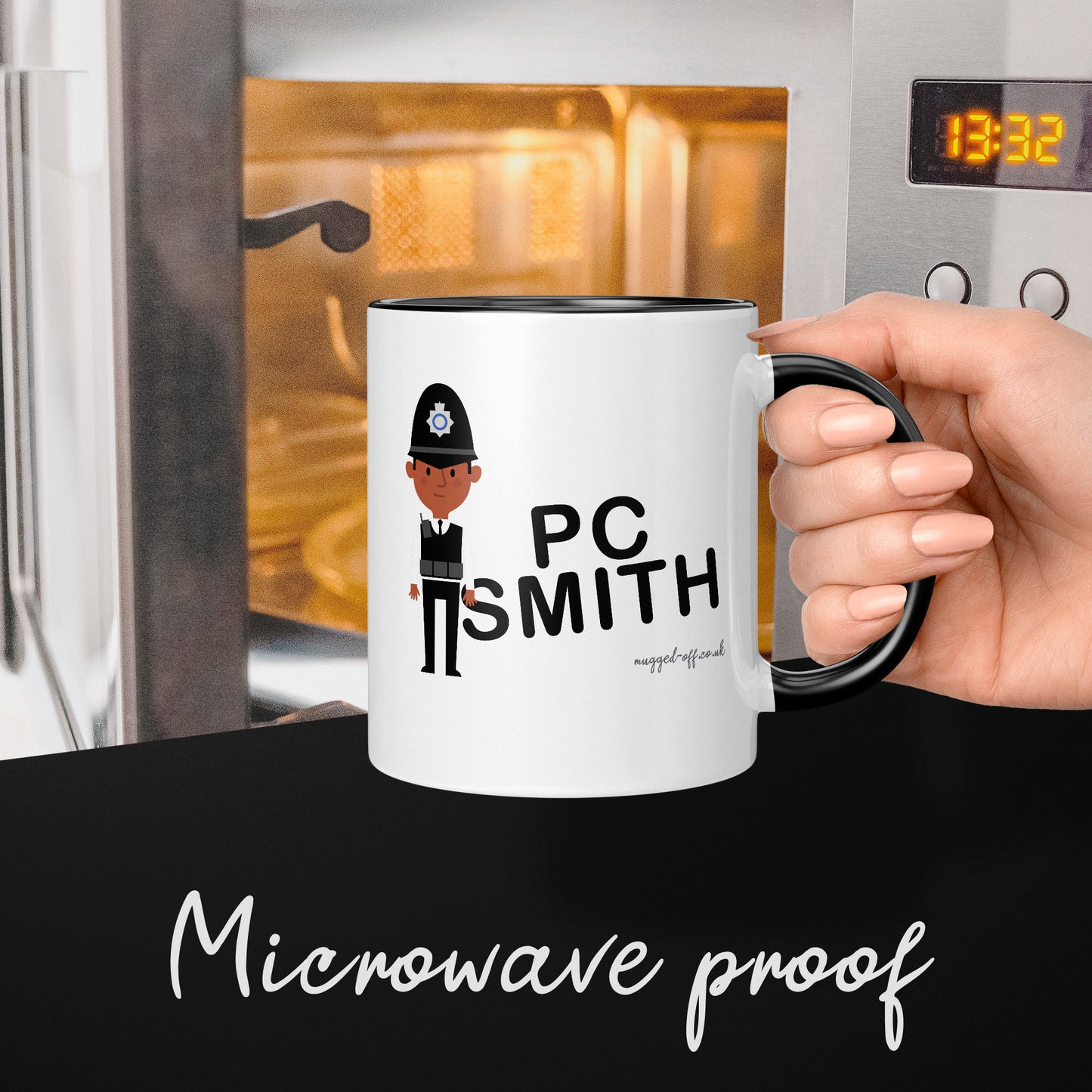 Personalised Policeman Mug Any Name Any Rank Great Gift For Male Police Officer