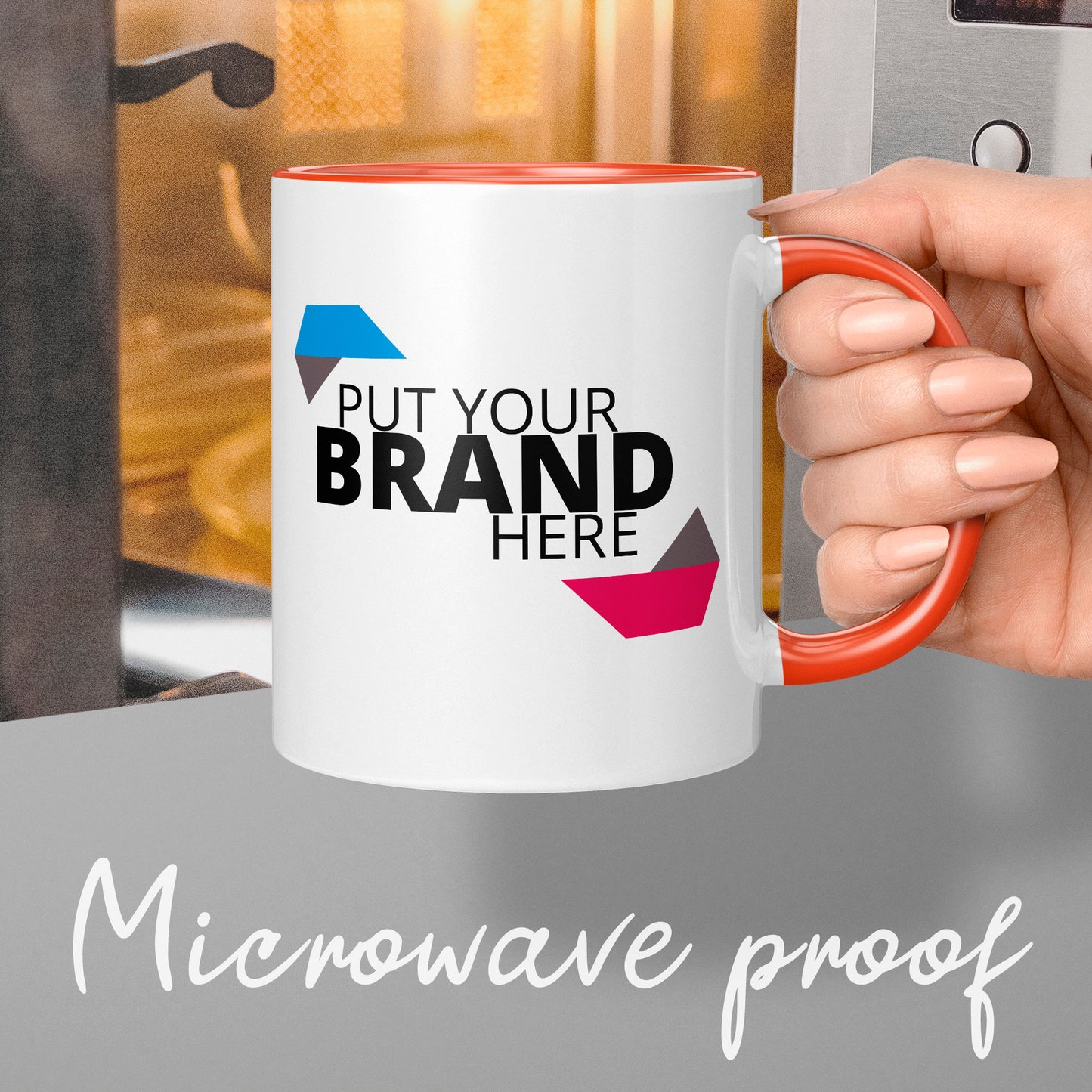 Branded Mugs (ORANGE) - Fully Inclusive Pricing Full Colour Both Sides & Free Delivery