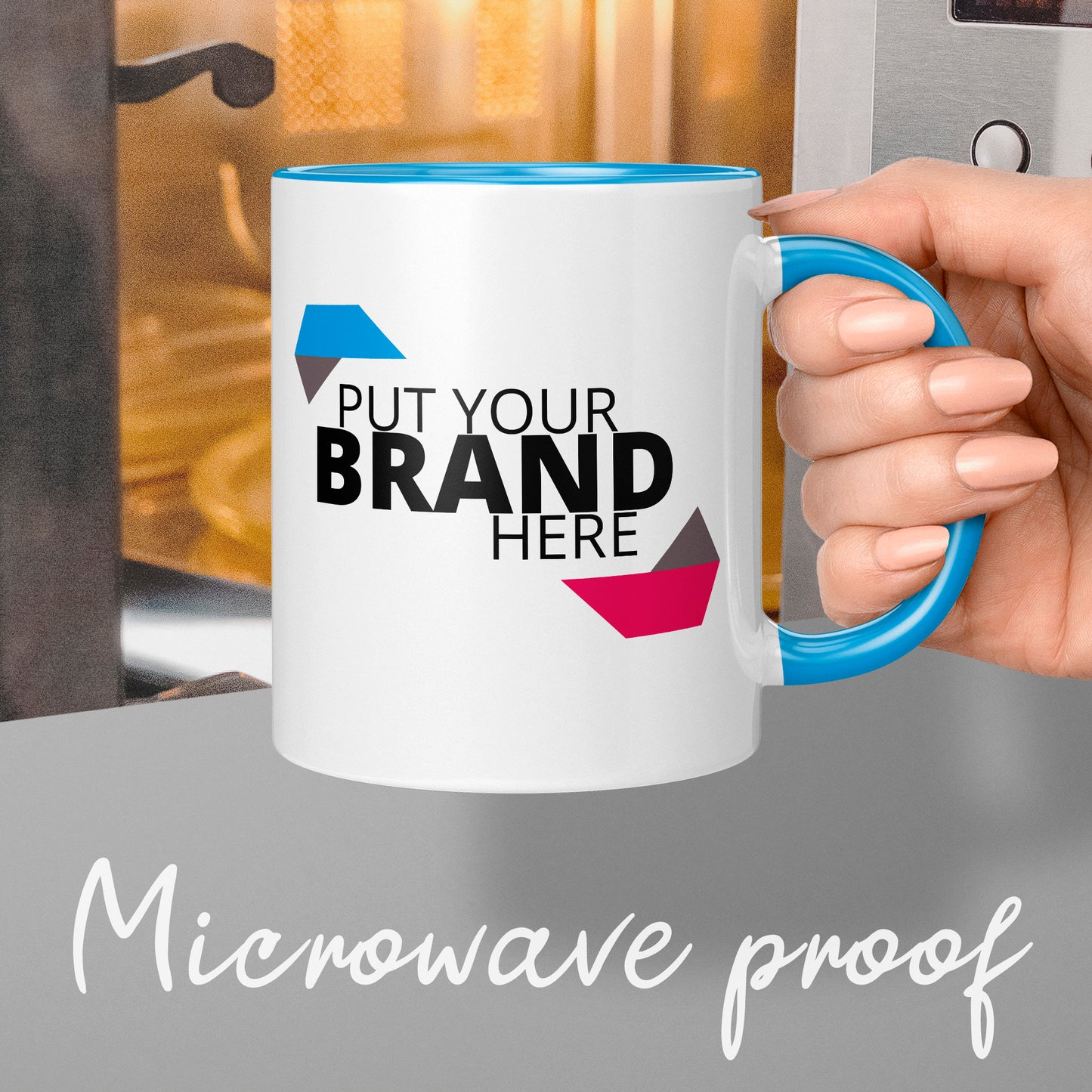 Branded Mugs (BLUE) - Fully Inclusive Pricing Full Colour Both Sides & Free Delivery