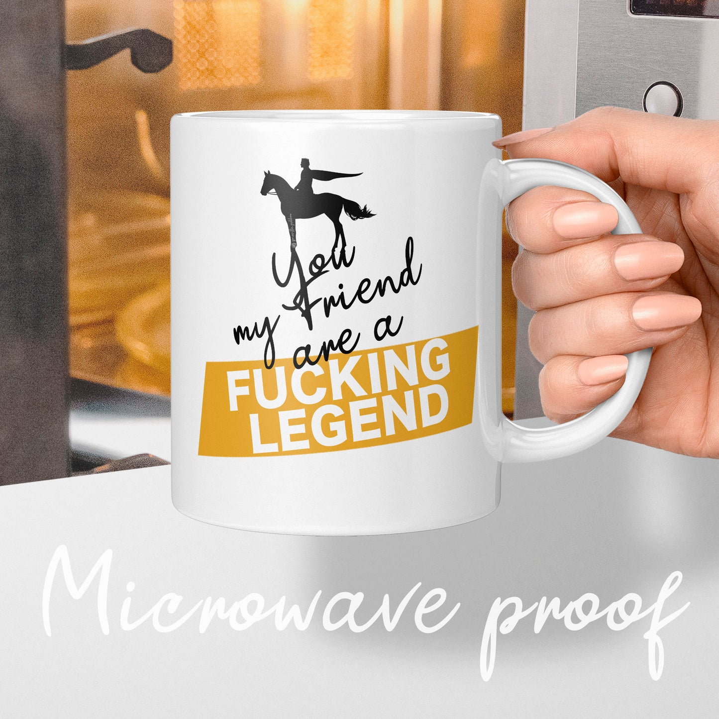Legend mug for a friend, colleague or employee. funny mug gift in different colours