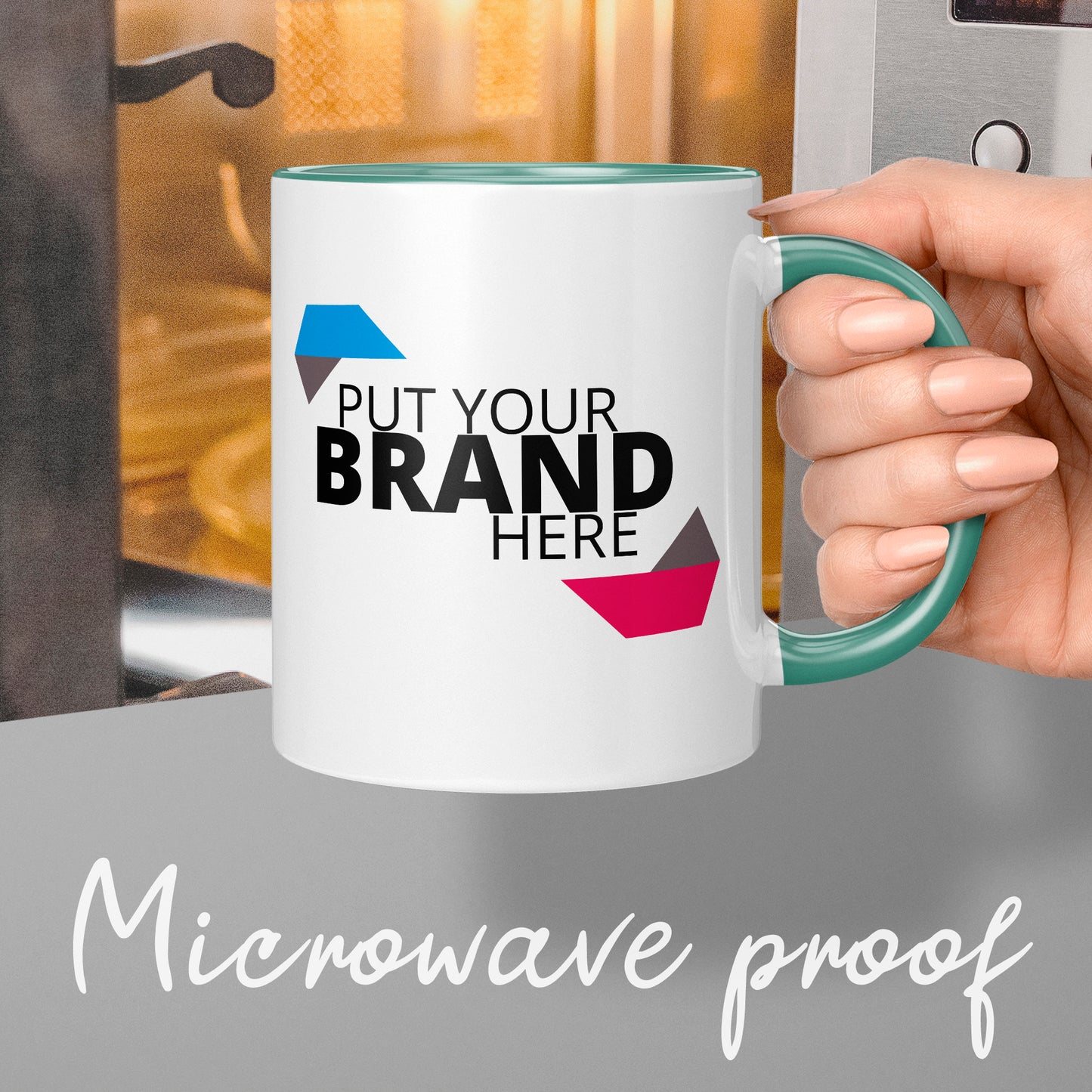 Branded Mugs (Teal) - Fully Inclusive Pricing Full Colour Both Sides & Free Delivery