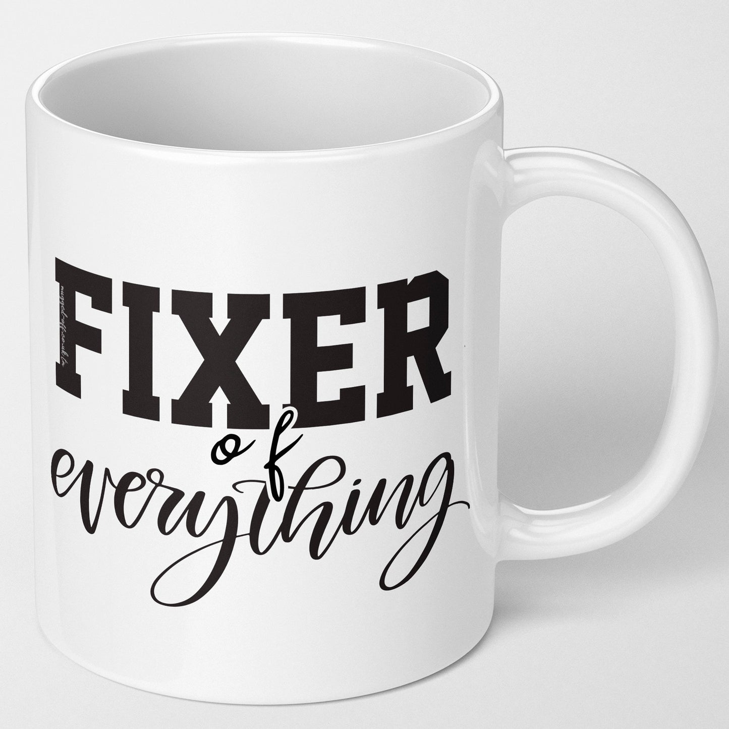 Mum or Dad Gift Fixer Of Everything Mug Funny Secret Santa Gifts For Work Colleague & Office Boss Birthday Gift For Him Or Her Unique Gift For Dad Grandad or Mum