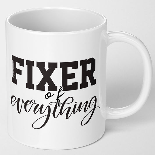 Mum Gift Dad Gift Fixer Of Everything Mug Funny Secret Santa Gifts For Work Colleague & Office Boss Birthday Christmas Leaving Gifts Work Colleague Husband Wife Girlfriend Boyfriend Gift For Him Or Her Unique Gift For Dad Grandad Mum