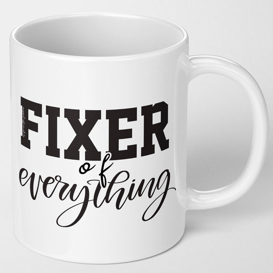 Mum or Dad Gift Fixer Of Everything Mug Funny Secret Santa Gifts For Work Colleague & Office Boss Birthday Gift For Him Or Her Unique Gift For Dad Grandad or Mum
