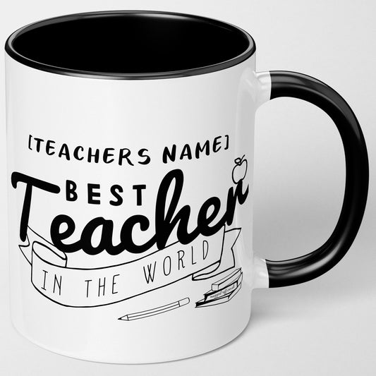 Personalised Teacher Mug Ideal For End Of Term Teacher Presents