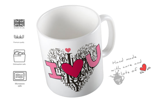 Valentines Personalised Mug Day Gift For Him or Her