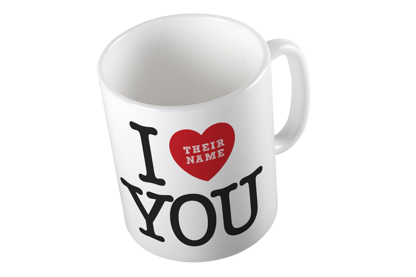 Personalised Love you mug Gift For Him or Her