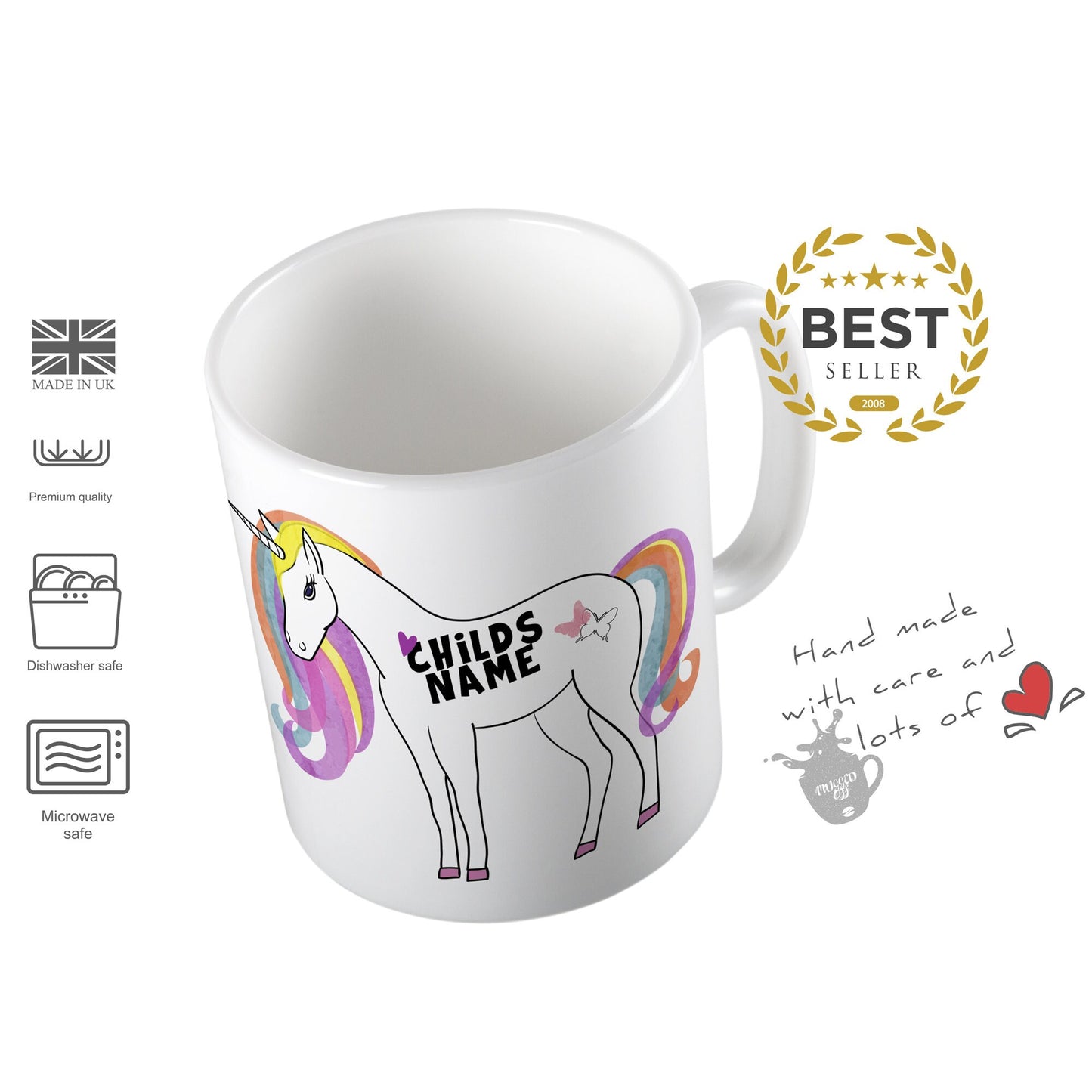 Unicorn Mug personalised gift - Great Birthday Cup Xmas Present