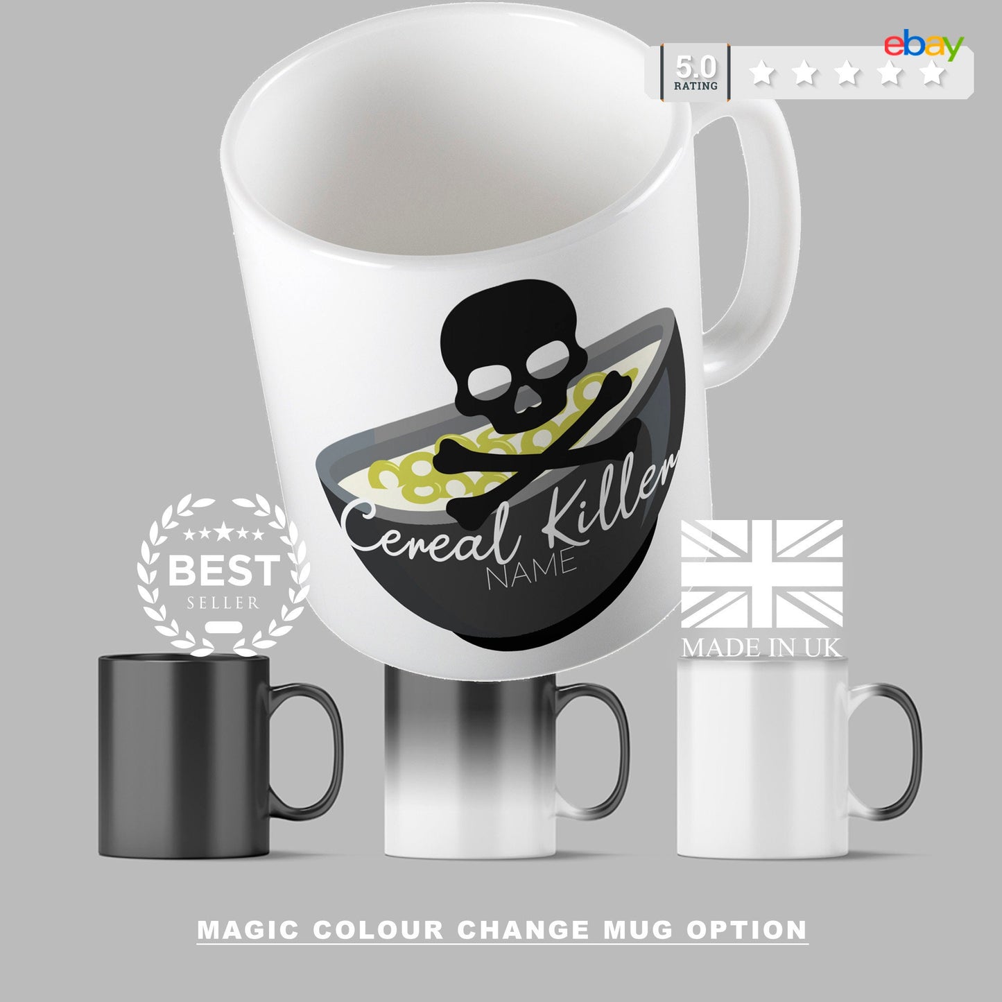 Funny Mug - Cereal Killer Personalised