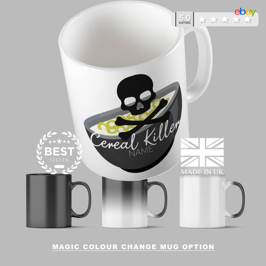 Funny Mug - Cereal Killer Personalised