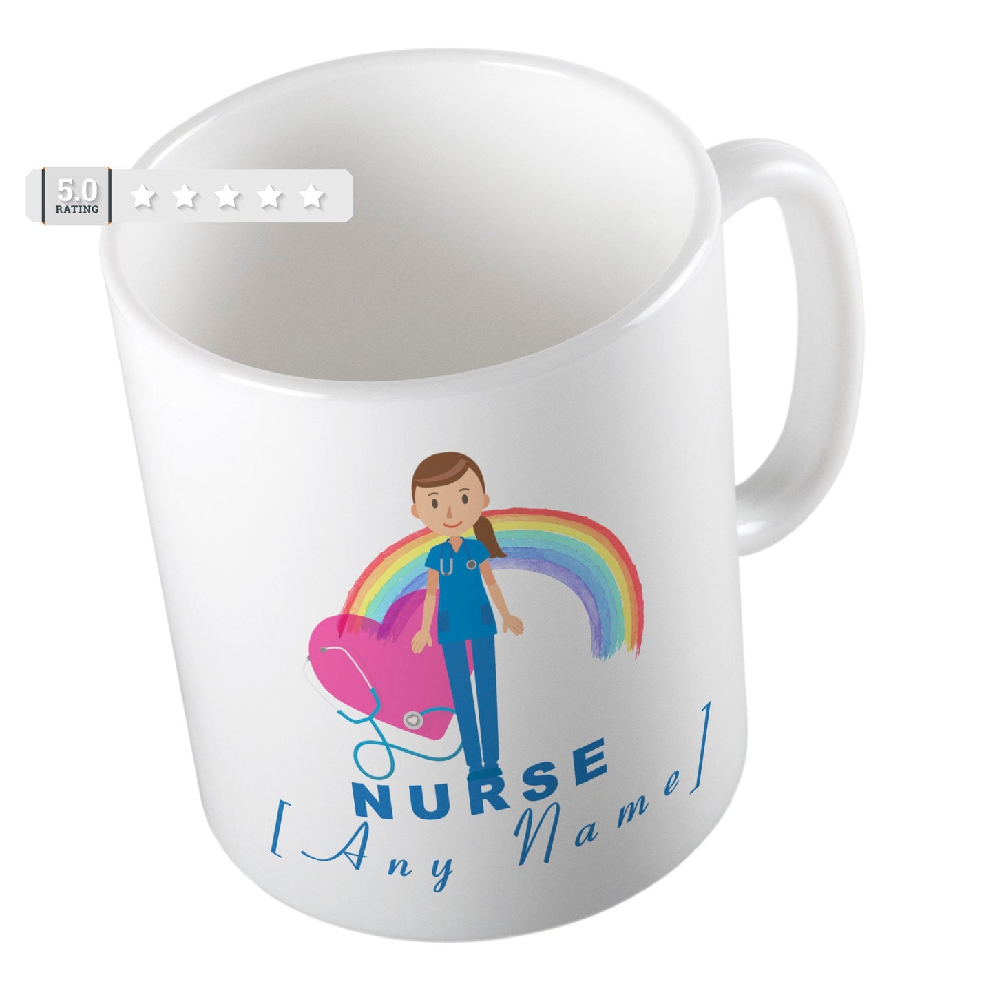 Personalised Nurse Gift Present Personalised Gift Nurse Mug Cup Blue Dress Hospital Medical Student