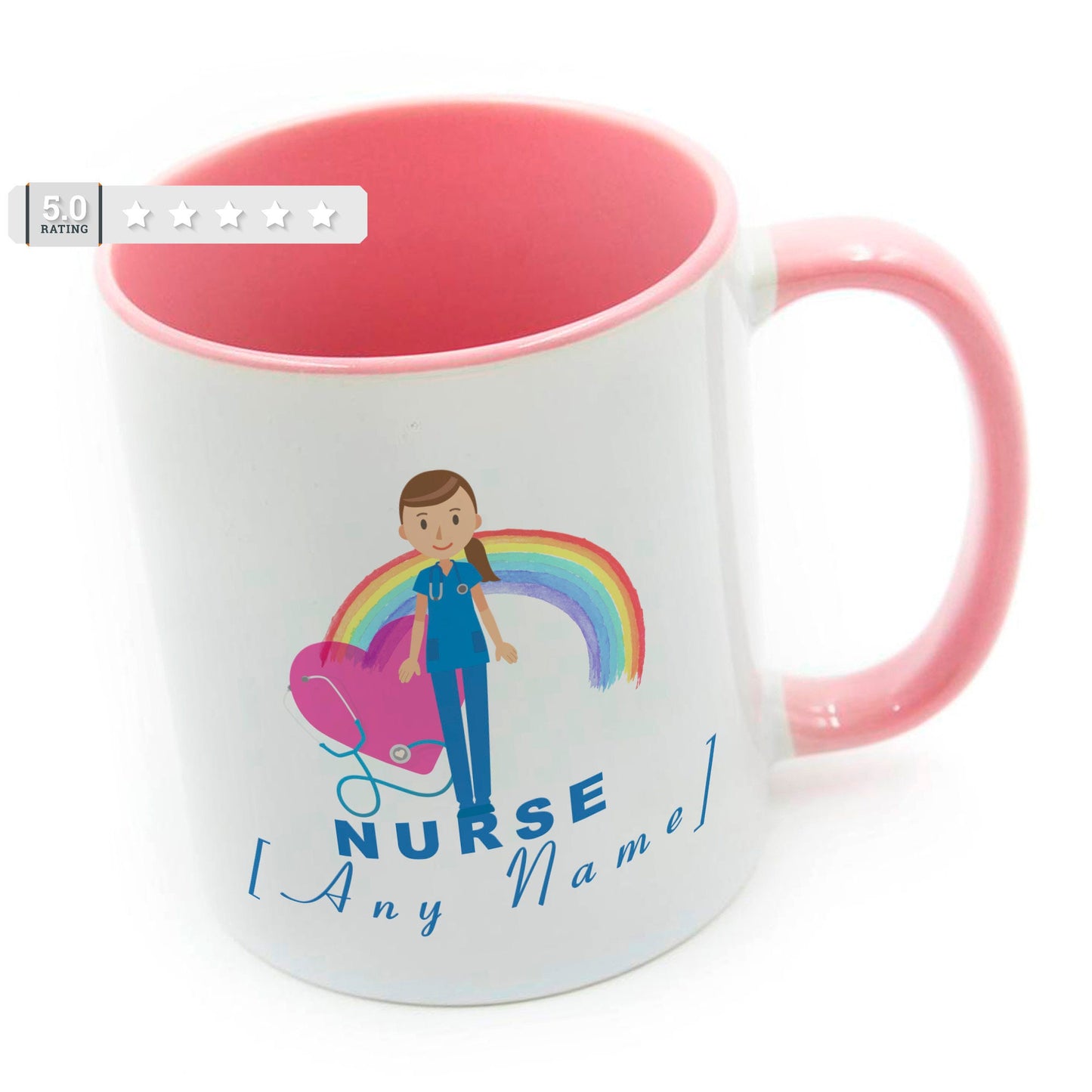 Personalised Nurse Gift Present Personalised Gift Nurse Mug Cup Blue Dress Hospital Medical Student
