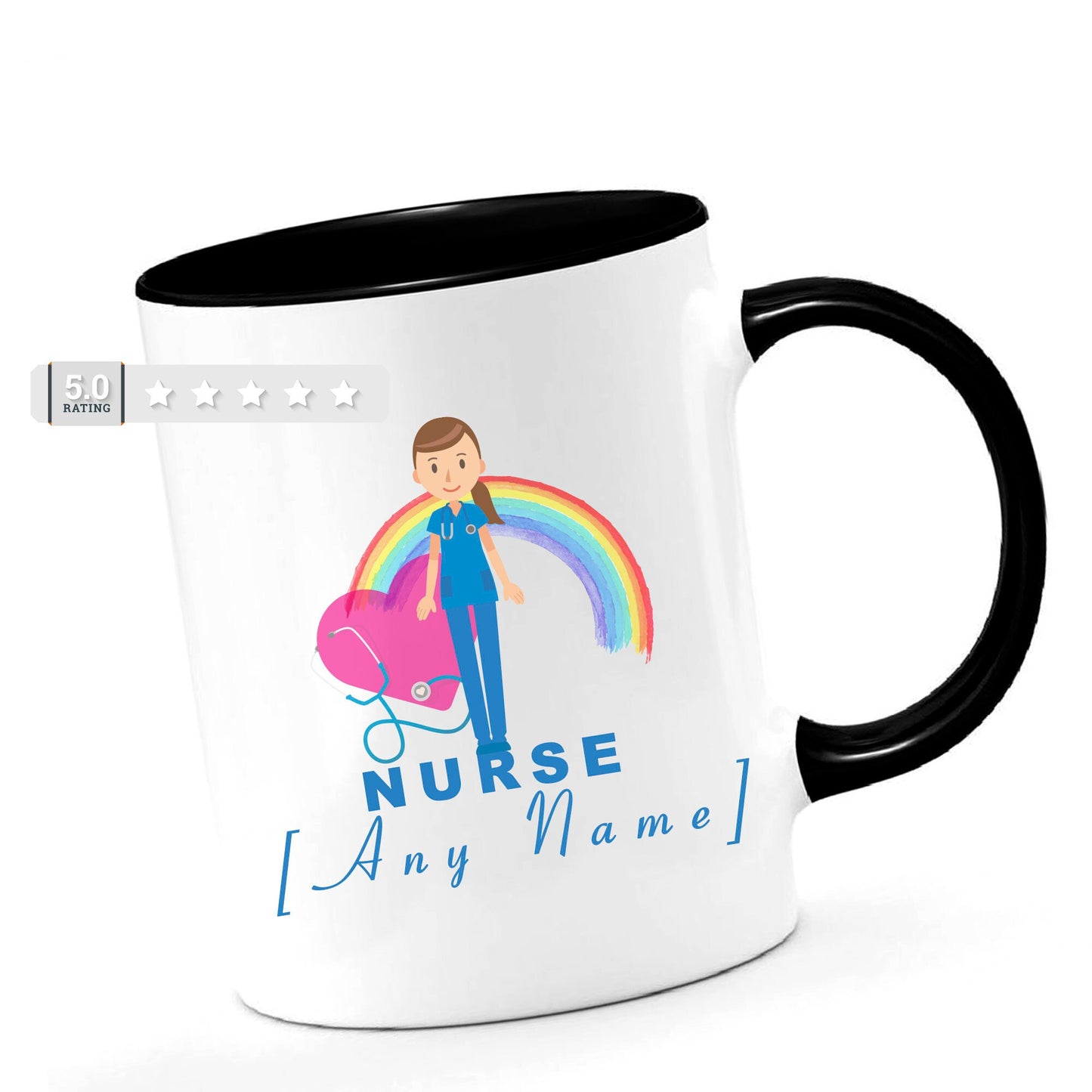 Personalised Nurse Gift Present Personalised Gift Nurse Mug Cup Blue Dress Hospital Medical Student