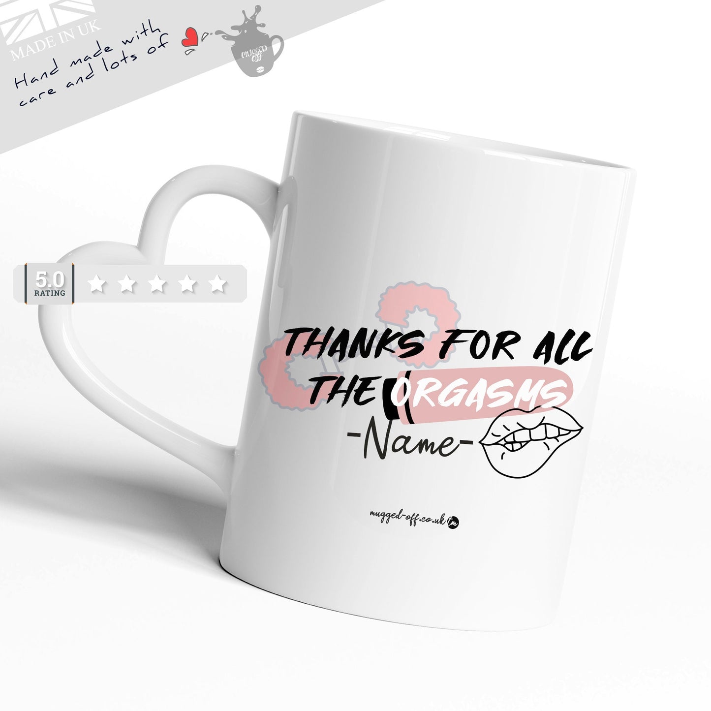 Anniversary Mug Gift for Valentines Day Gifts Mug Cups Tea Coffee Mugs - Thanks for all the Orgasms