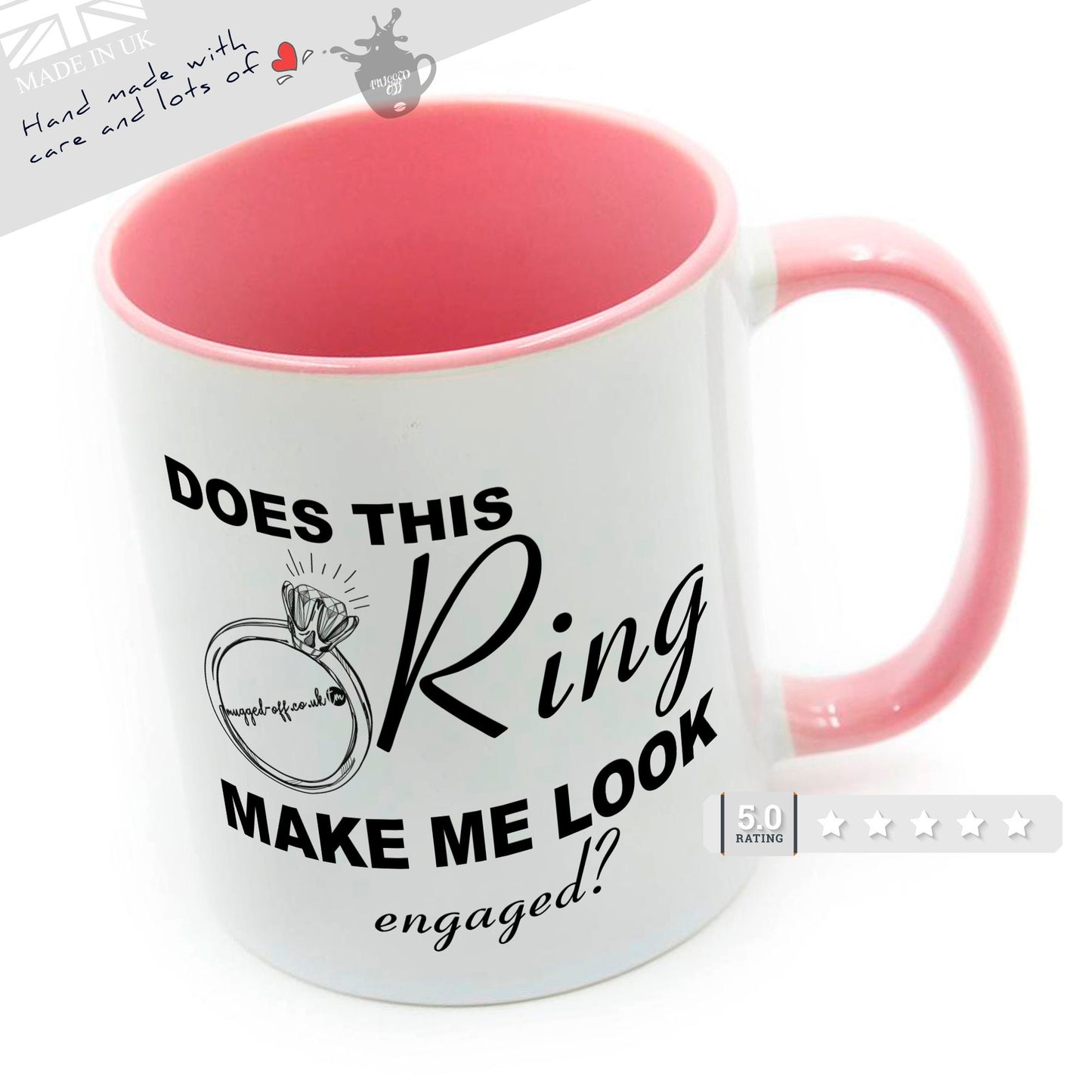 Engagement Mug Cup - Engagement Ring Cups