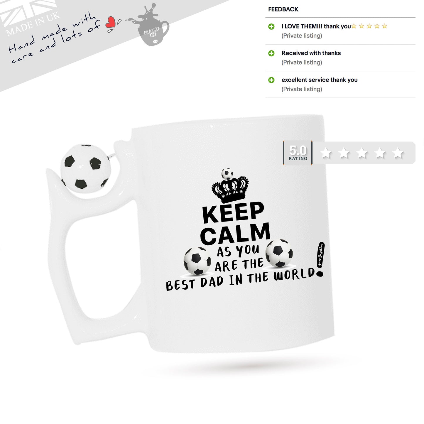 Football Fathers Day Mug - This football mug makes for a great Fathers Day Gift