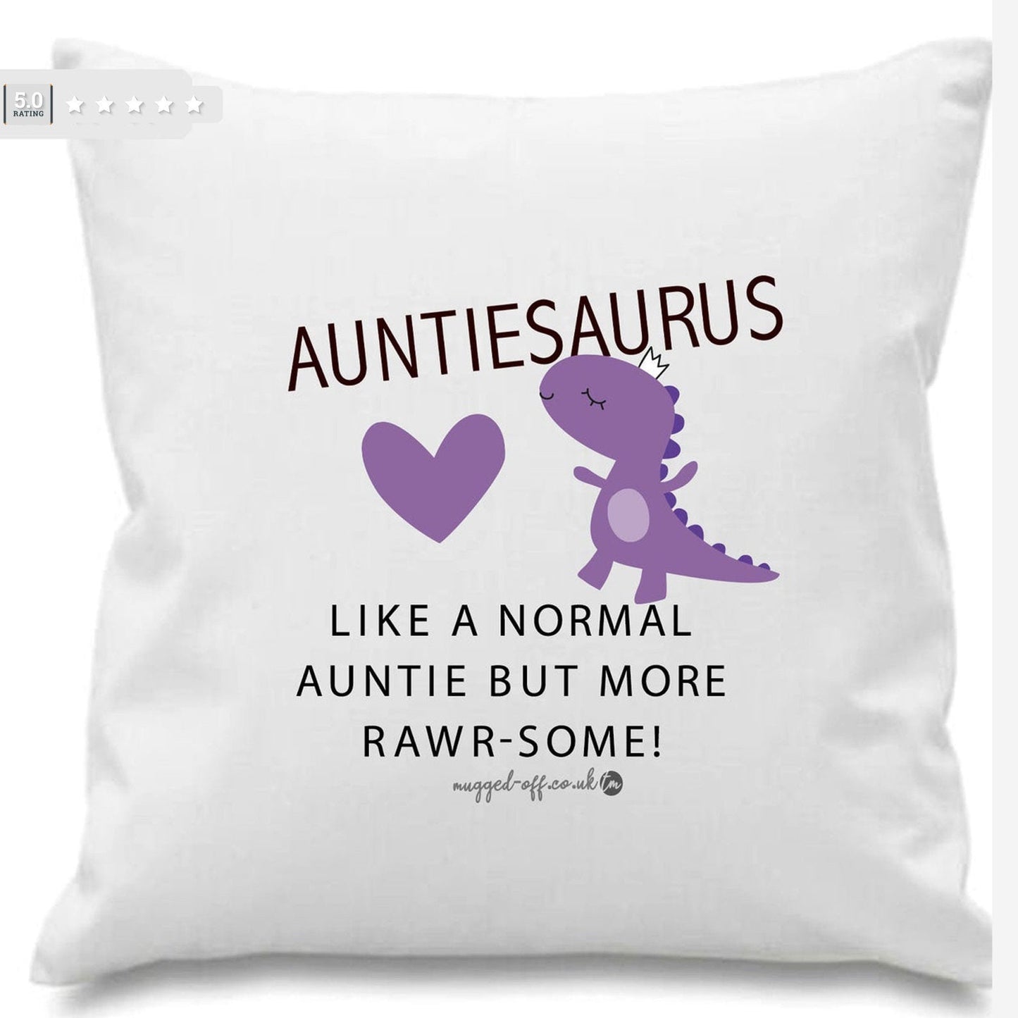 Auntie Cushion Cover - Funny Auntie Cushion Cover Auntiesaurus