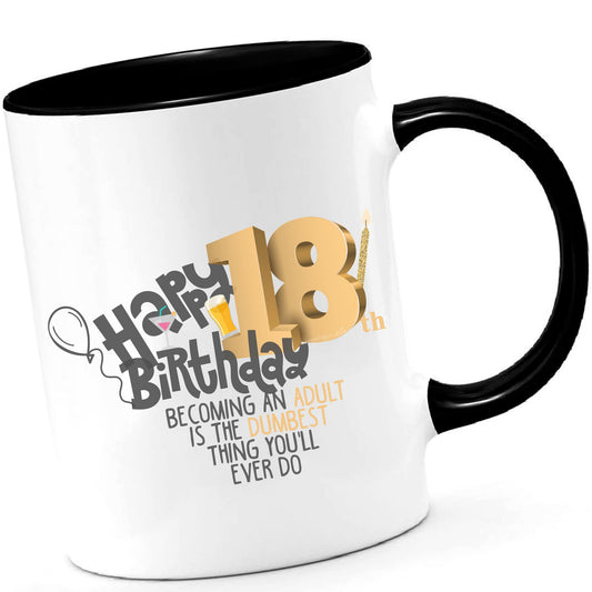 Happy 18th Birthday Mug 18 th Gift Happy 18th Birthday Present