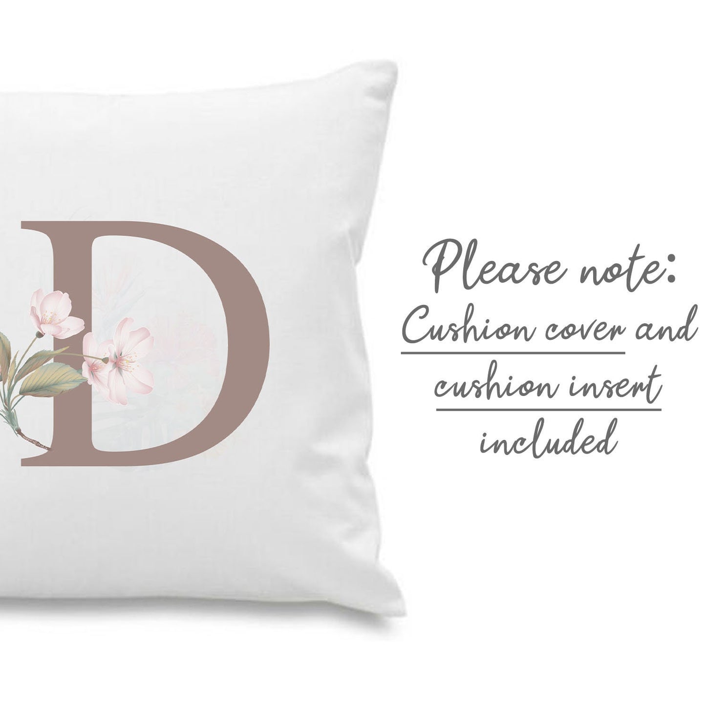 Typography Cushion Covers | Initial Cushion Covers Personalised Monogram Initial Cushion Throw Pillow Cushion Christmas Birthday
