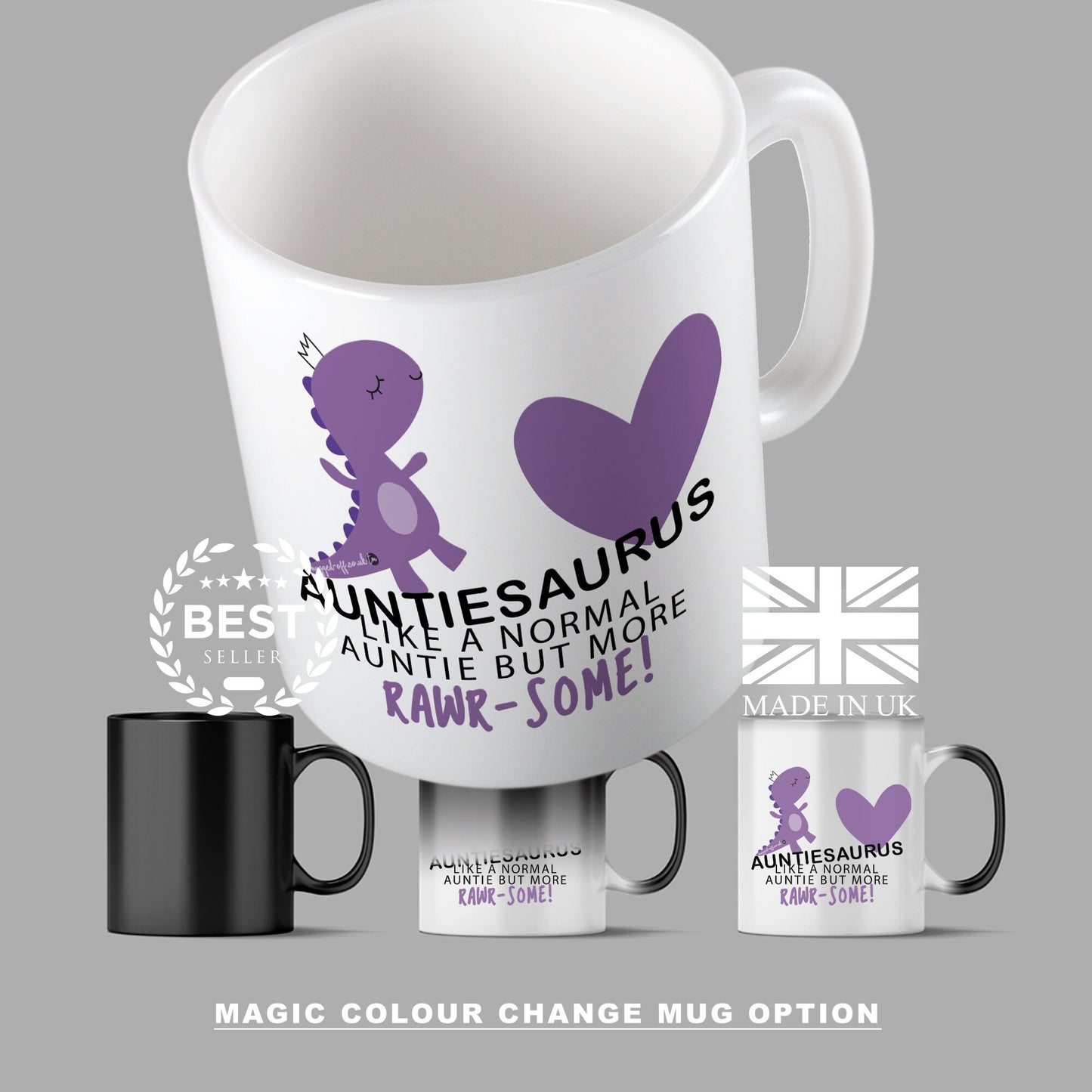 Auntie Gift Mug Auntiesaurus Cup Cups Xmas Birthday Christmas Tea Coffee Mugs Gifts