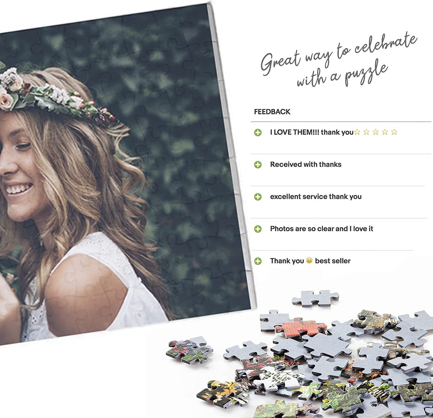 Personalised Wedding Jigsaw Puzzle Wedding day Wedding Gifts Own Photo Puzzle A4 size Lovely Ideal Present