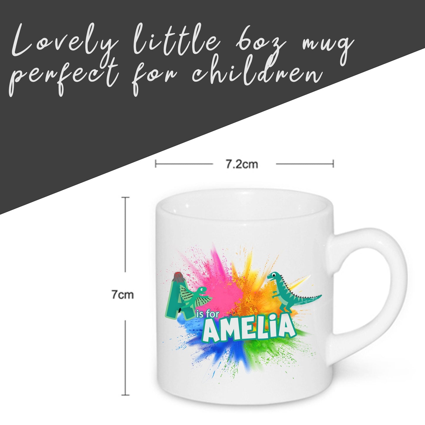 Dinosaur Mug Personalised Child's mug Dinosaur children's mug, kids mug Cute dino mug with their name