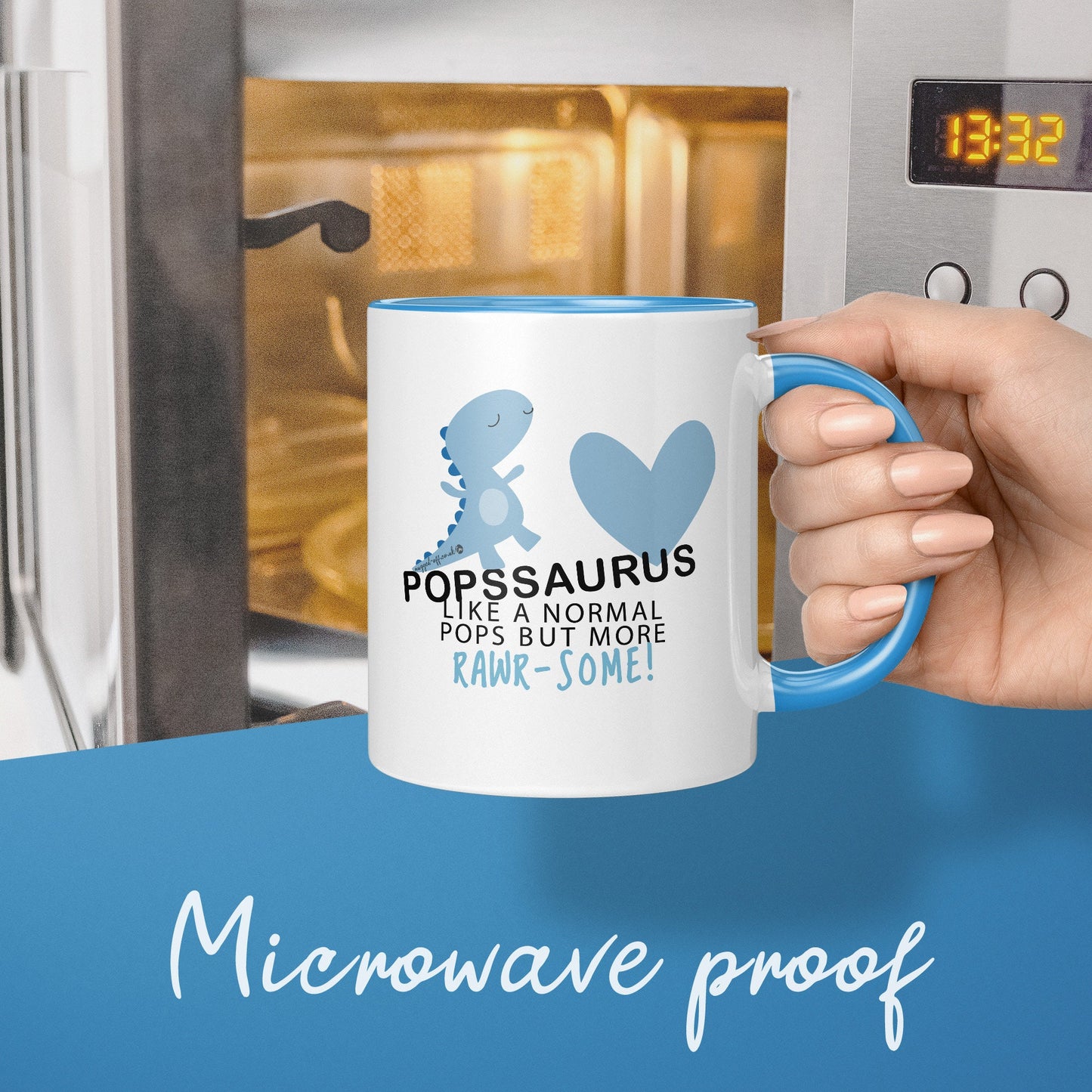 Pops Mug Poppasaurus Mug Xmas Christmas Gifts Birthday, Pops Gift
