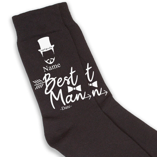 Personalised wedding socks, Groom, Best Man, Groomsman Gift set wedding socks