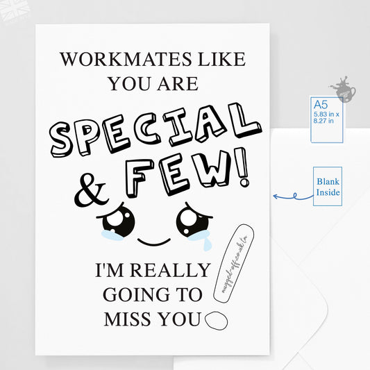 Leaving Farewell Card Funny Leaving Work Card Work Bestie Card Colleague New Job Card