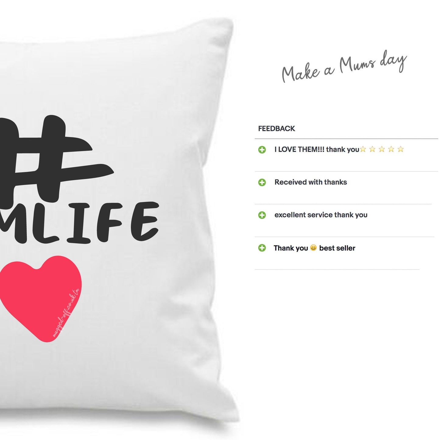 Mum pillow cover cushion cover Mothers day gift