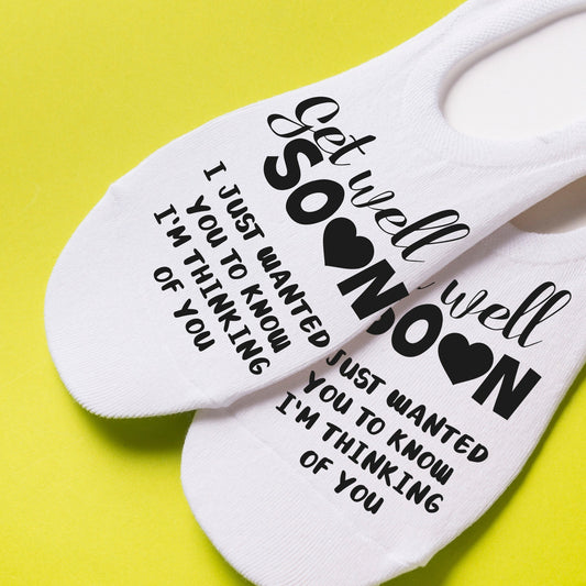 Get well gift socks novelty socks for women trainer socks one size