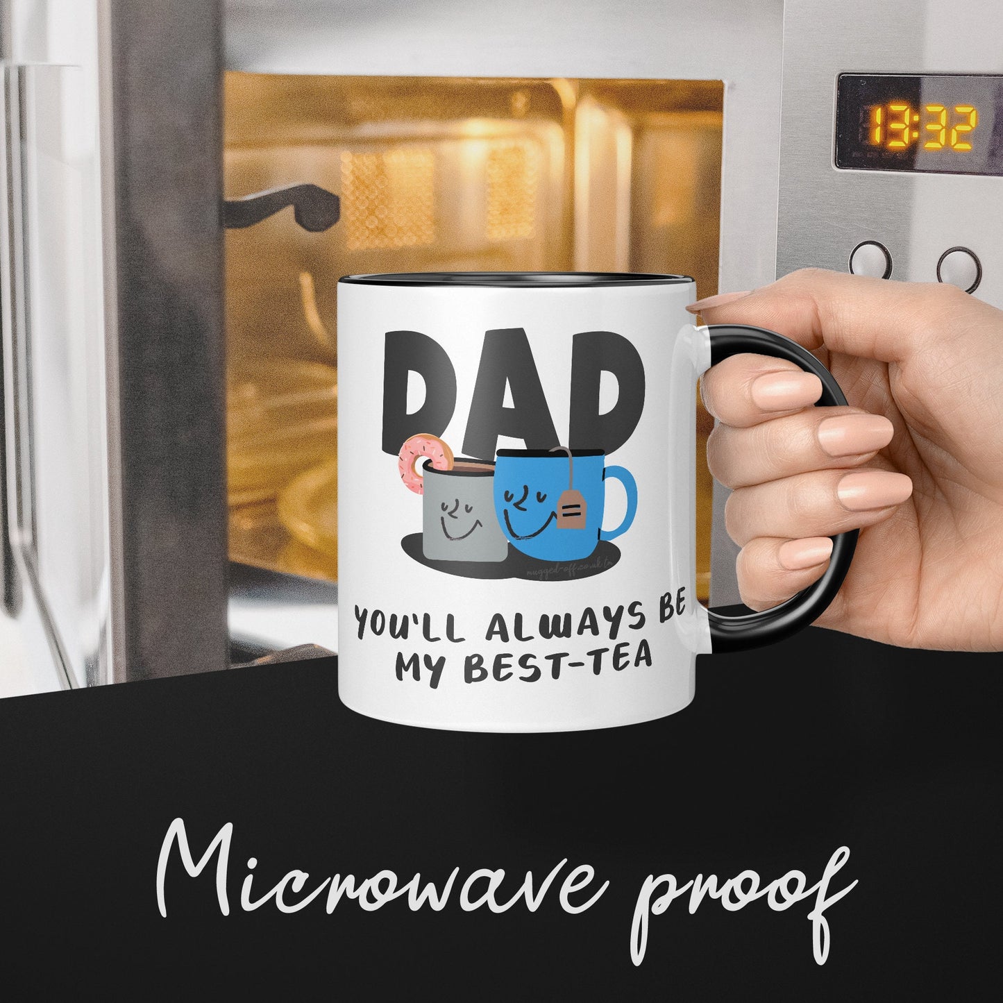 Dad Mug, Funny Dad Gifts, From Son, Daughter, Funny Best Dad Mug, Daddy You'll Always Be My Best-tea