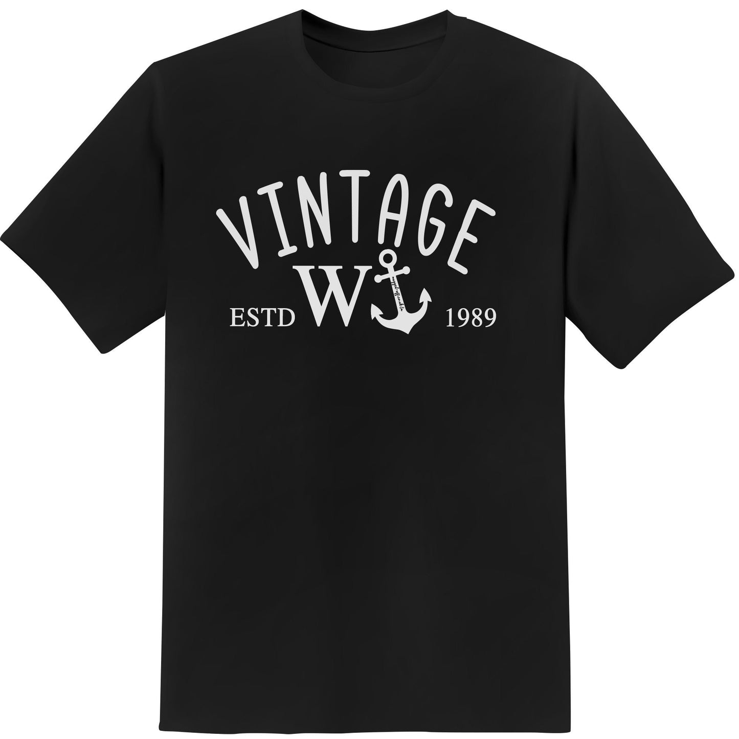 W'Anker Funny Anchor Rude Comedy Retro Gift Mens Cotton Short Sleeve T-Shirt Sizes S M L XL Mens Birthday Present Gift