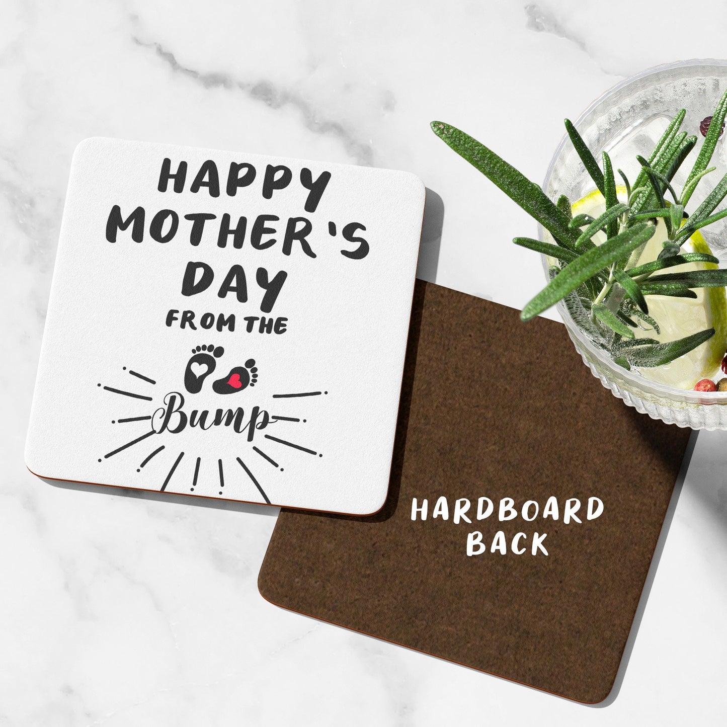 Mum To Be Coaster Happy Mother's Day From The Bump Mum To Be Coaster