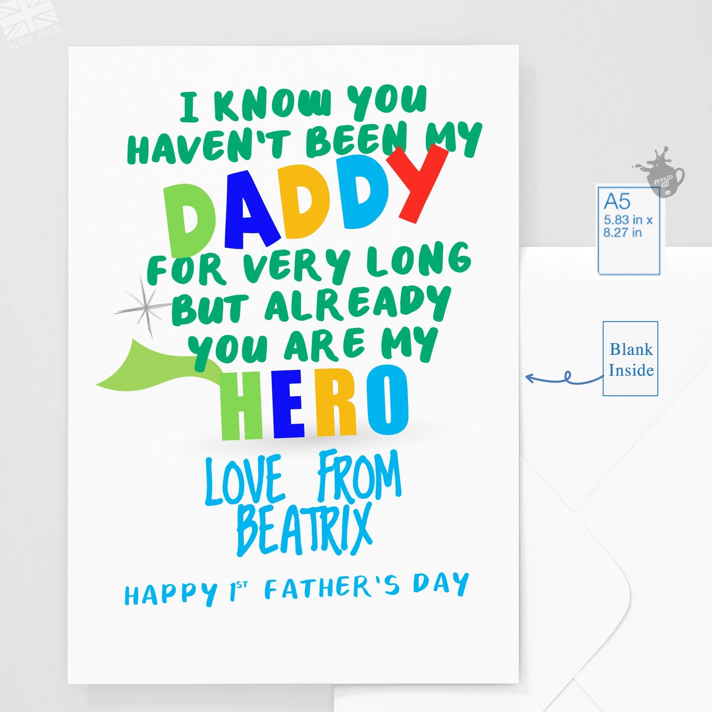 Dad Card Fathers Day Card - First Father's Day Card - First Fathers Day Cards - First Father's Day Card - Daddy Fathers Day Card - Dad Card