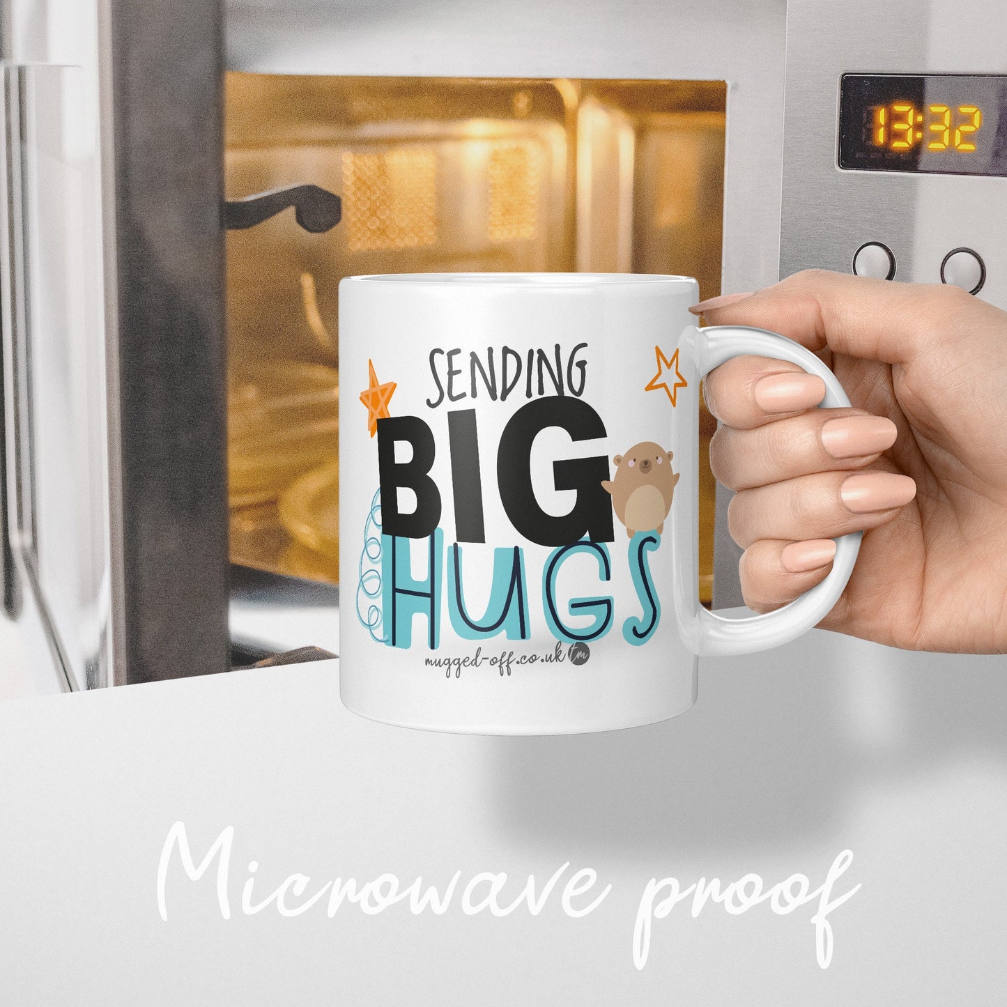 Get well gift thinking of you present big hugs mug