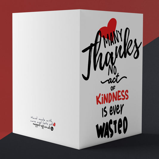 Many thanks card thank you card thank a person who deserves a thank you Teacher