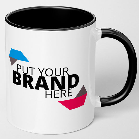 Branded Mugs (BLACK) - Fully Inclusive Pricing Full Colour Both Sides &  Free Delivery