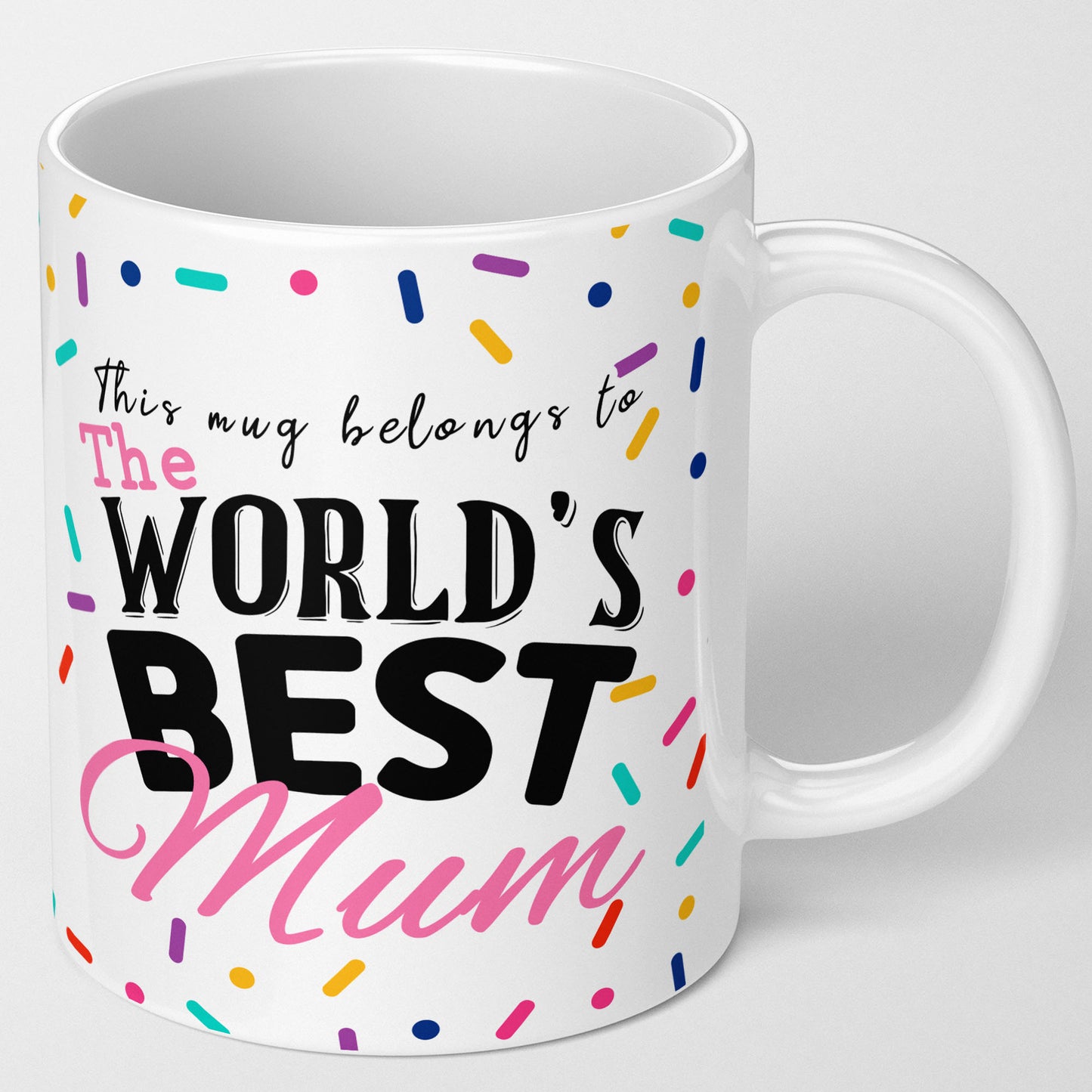 Worlds best mum mug, gift for mothers day, coffee mug gift