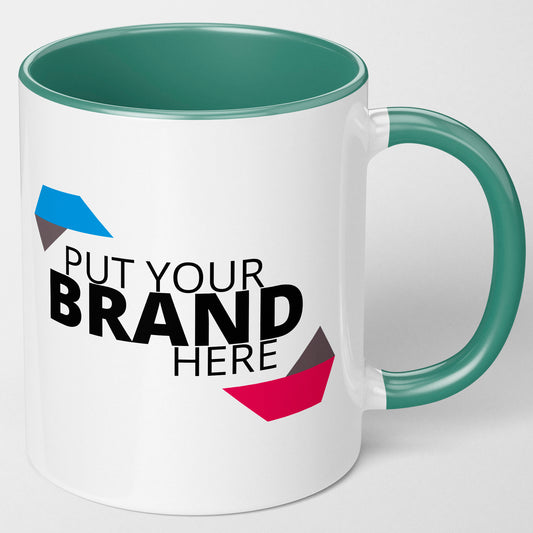 Branded Mugs (Teal) - Fully Inclusive Pricing Full Colour Both Sides &  Free Delivery