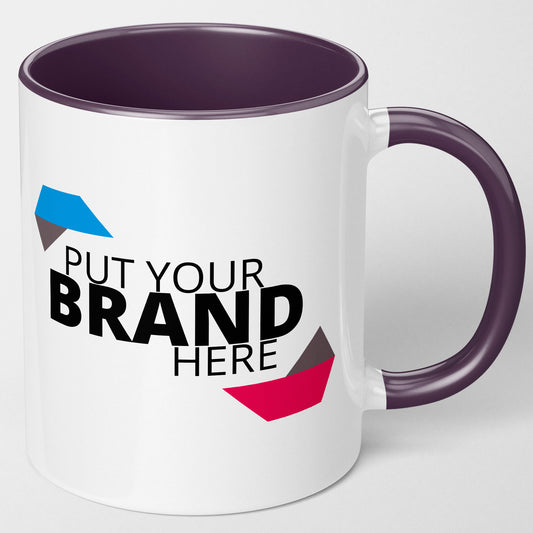 Branded Mugs (Purple) - Fully Inclusive Pricing Full Colour Both Sides &  Free Delivery