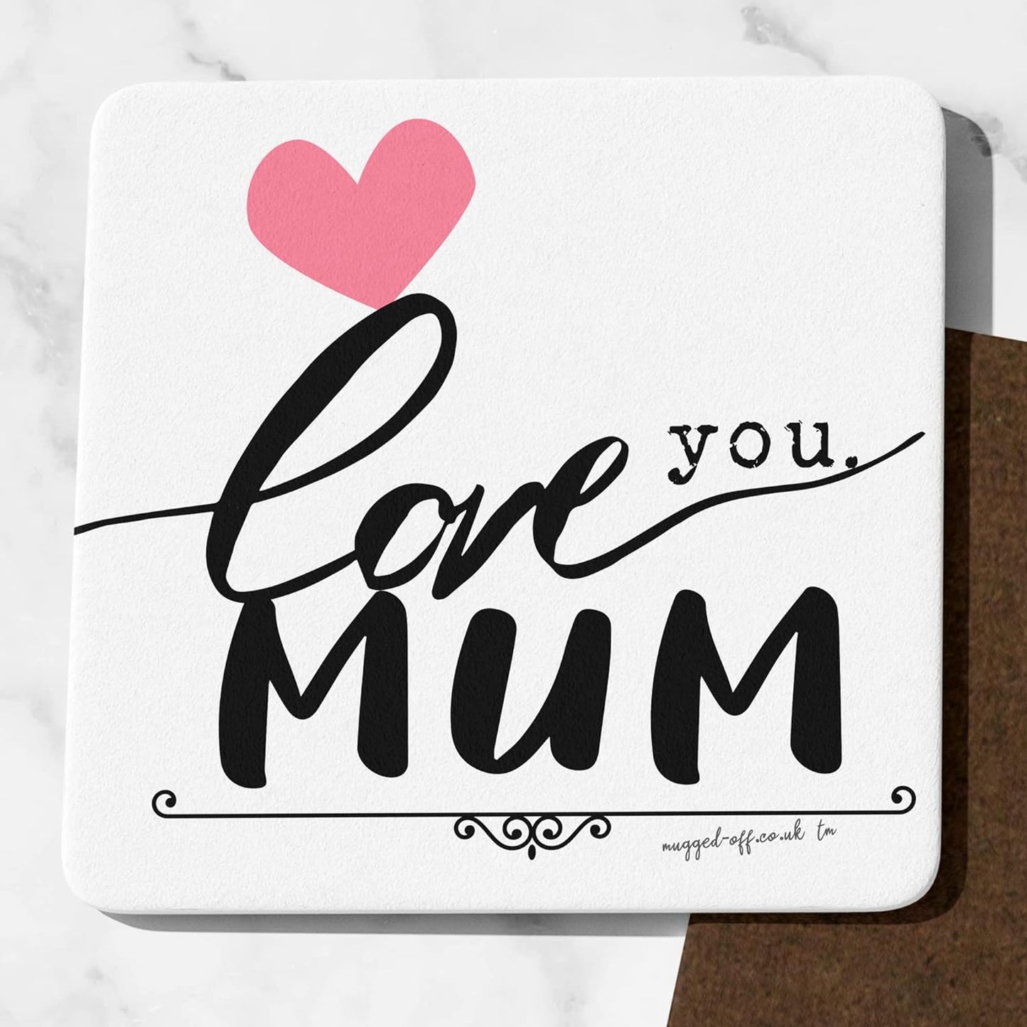 Mum Birthday Present From Son Daughter Funny Best Mother Gift Love you Mum Coaster Coaster Lovely Mum