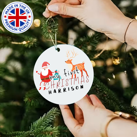First Christmas personalised bauble for someones first Christmas