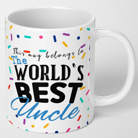 Worlds best uncle mug, thoughtful coffee mug gift for an uncle