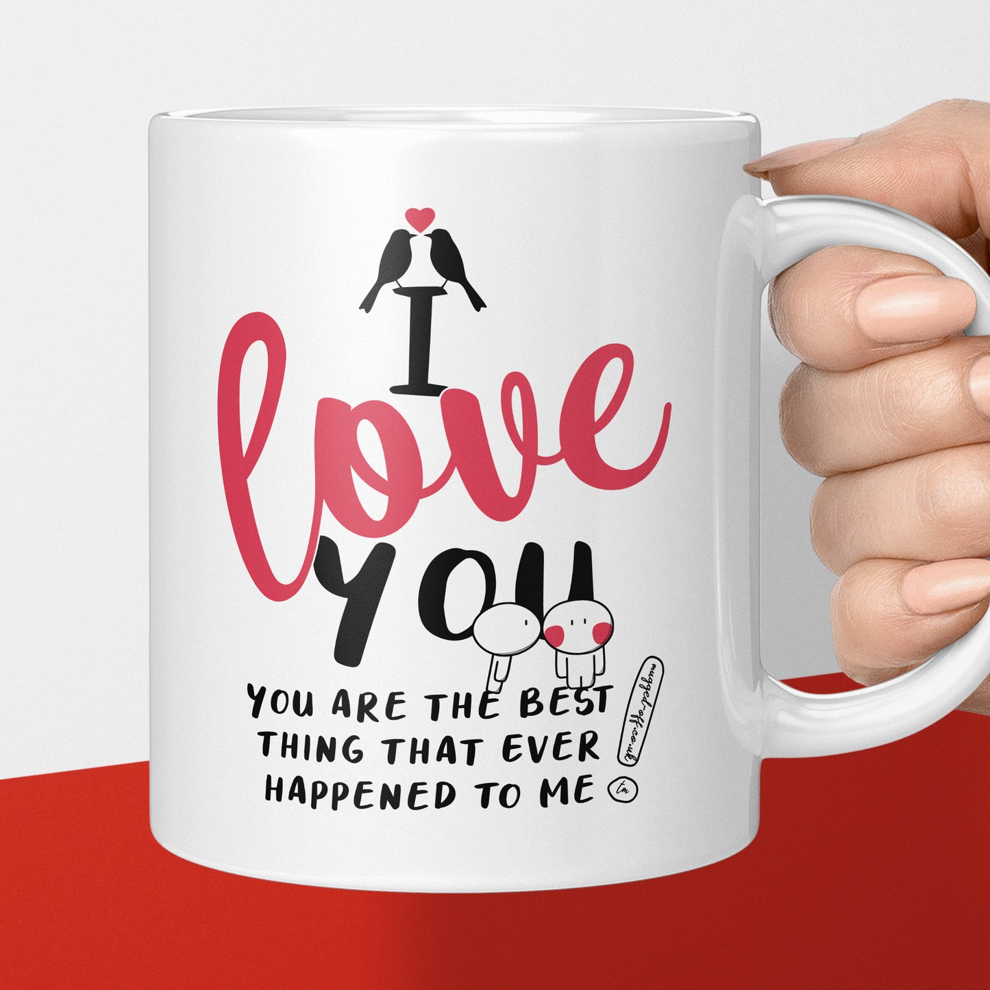 Love You Mug | Valentine's Day Gift | Romantic Present for Him or Her | Gift for Wife, Husband, Girlfriend or Boyfriend