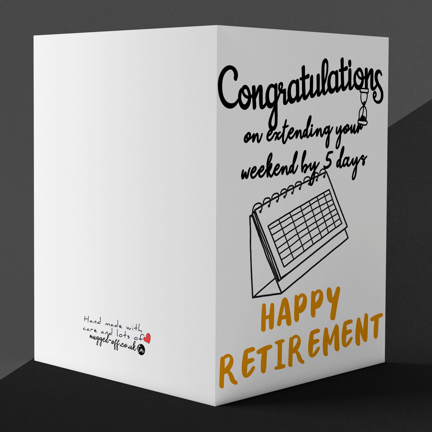 retirement card "congratulations" funny gift card for a leaving, retiring colleague