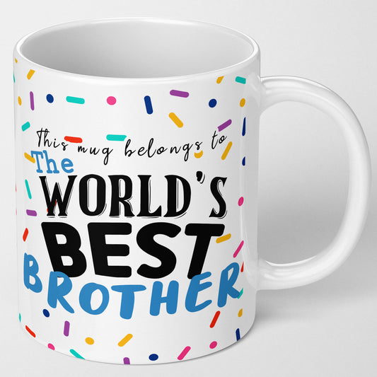 Worlds best brother mug gift, cheap gift for brother