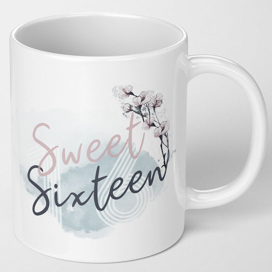 Sweet Sixteen gift super cute mug 16th birthday gifts for girl