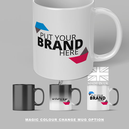 Branded Mugs (Magic Colour Change) - Fully Inclusive Pricing Full Colour Both Sides &  Free Delivery